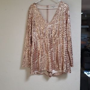 Rosegold romper